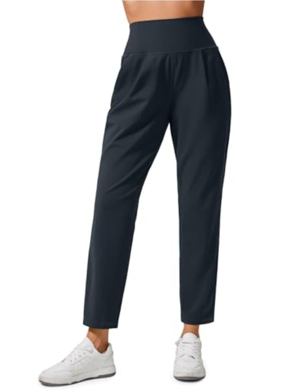Butterlift Front Pleated Ankle Yoga Pants 27 Inseam High Rise